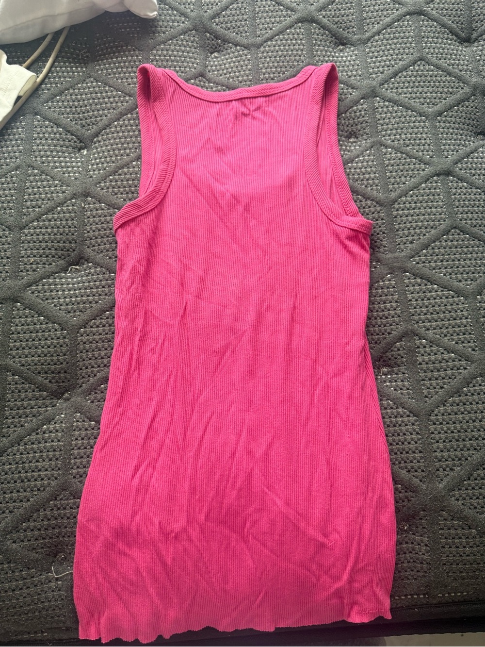 Women’s Ribbed Tank Top - Pink - Picture 2 of 2
